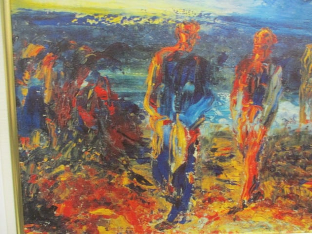 Framed Jack B. Yeats "Men of Destiny" Print on Board - 2