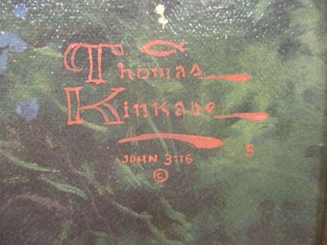 Thomas Kinkade "The Rose Garden" The Rose Collection I Series Hand Highlighted - 11