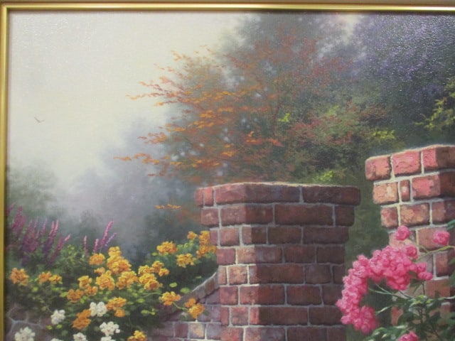 Thomas Kinkade "The Rose Garden" The Rose Collection I Series Hand Highlighted - 3