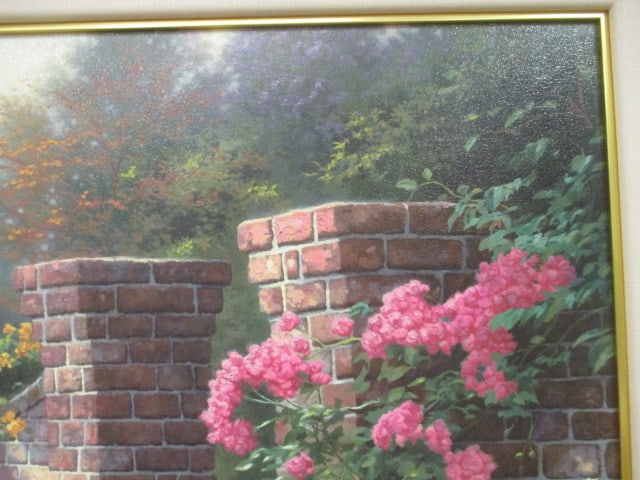 Thomas Kinkade "The Rose Garden" The Rose Collection I Series Hand Highlighted - 4
