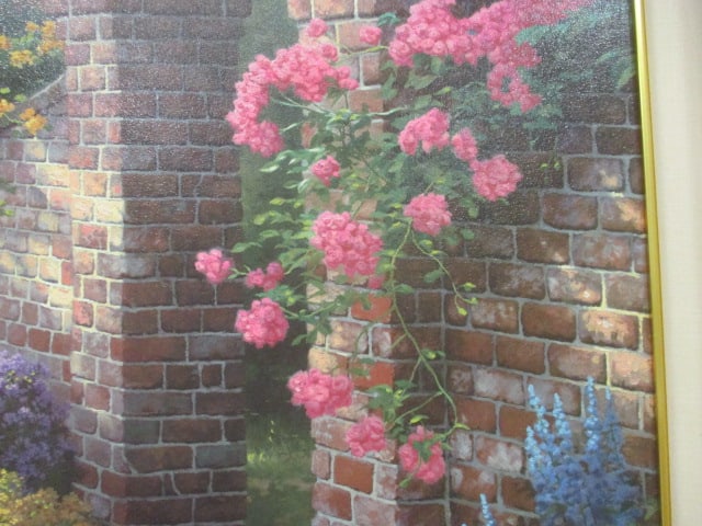 Thomas Kinkade "The Rose Garden" The Rose Collection I Series Hand Highlighted - 5