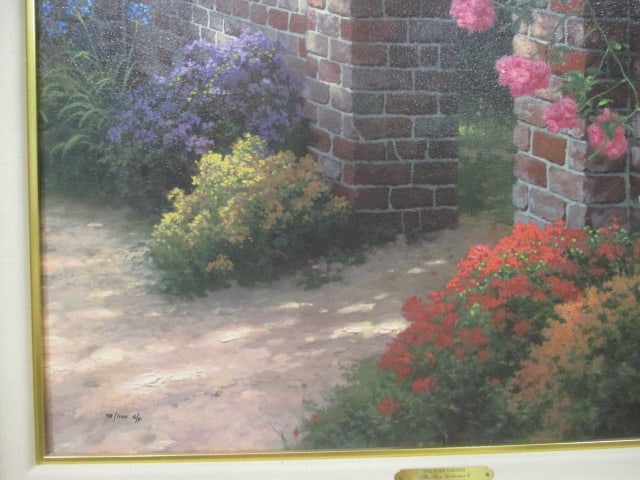 Thomas Kinkade "The Rose Garden" The Rose Collection I Series Hand Highlighted - 7