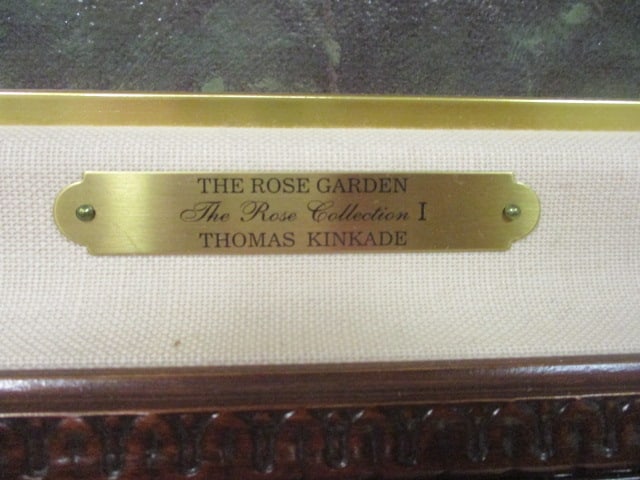 Thomas Kinkade "The Rose Garden" The Rose Collection I Series Hand Highlighted - 9