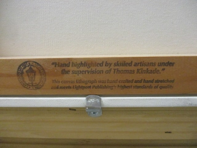 Thomas Kinkade "Pools of Serenity" The Gardens of Prayer II Series Hand Highlighted - 17