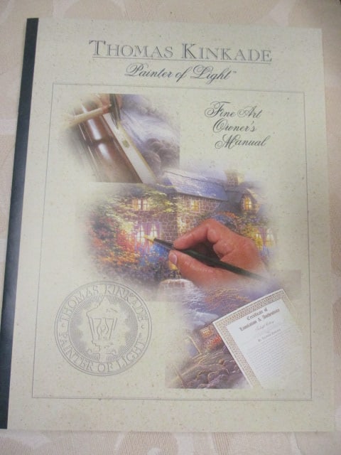 Thomas Kinkade "Pools of Serenity" The Gardens of Prayer II Series Hand Highlighted - 20