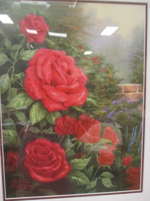 Thomas Kinkade "The Perfect Red Rose" Limited Edition Lithograph - 2