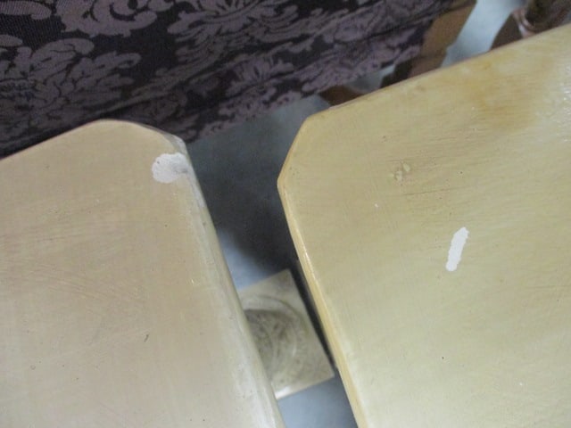 Pair of Chalkware Classical Design Ionic Column Pedestals - 6