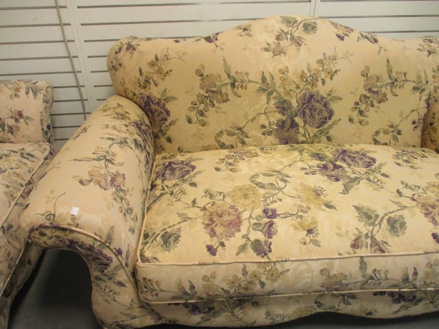 Rowe Furniture Rolled Arm Upholstered Sofa with 3 Accent Pillows - 2