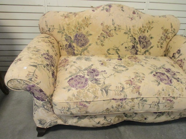 Rowe Furniture Rolled Arm Upholstered Sofa with 3 Accent Pillows - 2