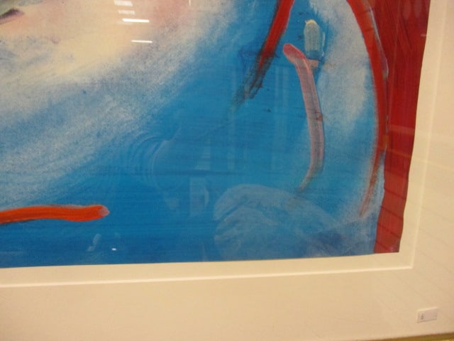 Framed and Matted Signed Peter Max "Peace by the Year 2000" Surrealist Mixed Media Print - 6