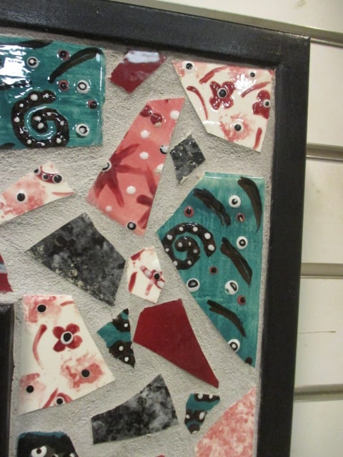 Hand Decorated Artisan Mosaic Tile Mirror - 2