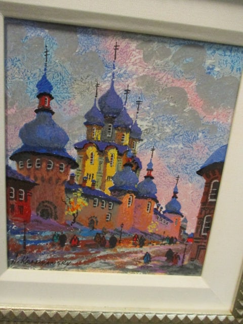 Framed Anatole Krasnyansky "Rostov Kremlin, Russia" Serigraph Artwork - 2