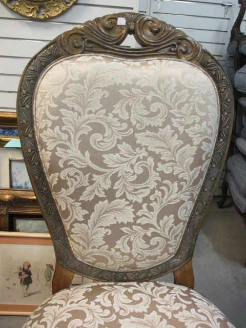 Aico Amini Innovation Corp. Heavily Carved Ornate Double Pedestal Table, Leaves, Armchairs, - 11