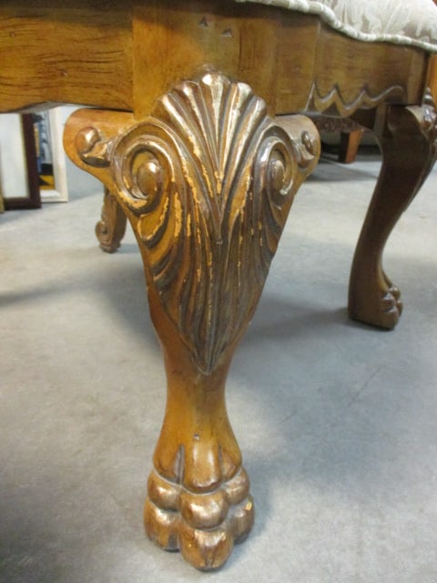 Aico Amini Innovation Corp. Heavily Carved Ornate Double Pedestal Table, Leaves, Armchairs, - 13