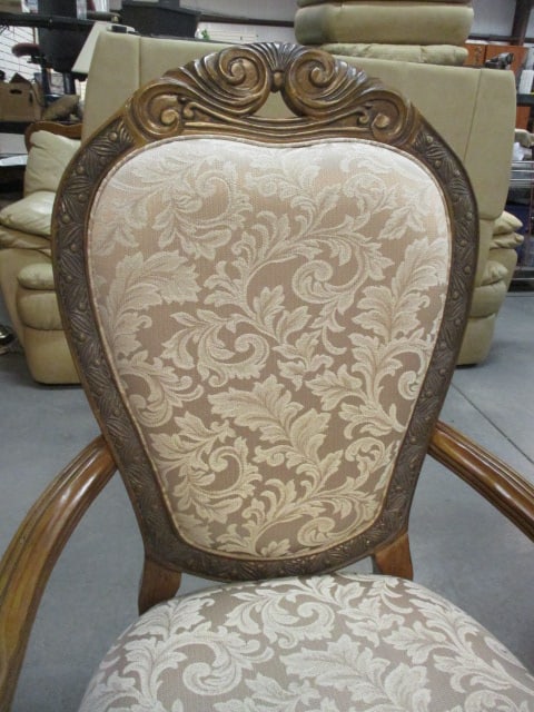 Aico Amini Innovation Corp. Heavily Carved Ornate Double Pedestal Table, Leaves, Armchairs, - 19