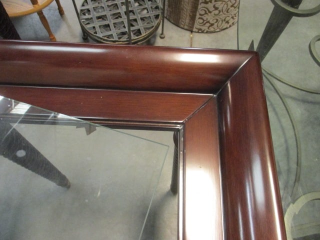 Pair of Bombay Turned Spiral Leg Glass Top End Tables - 8