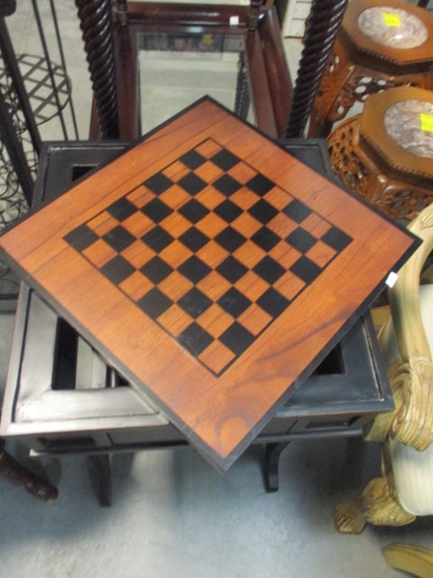 2 Tone Wood Reversible Top Game Table - 2