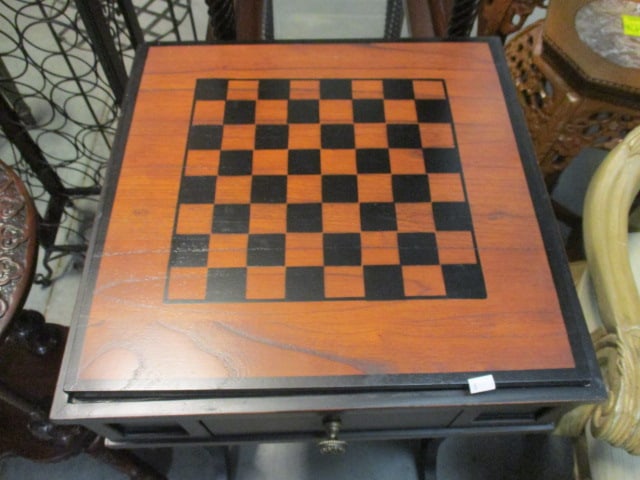2 Tone Wood Reversible Top Game Table - 3