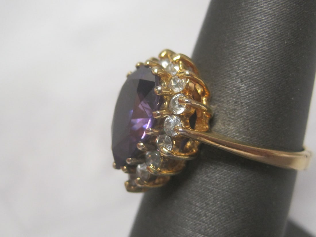Amethyst Gold on Sterling Silver Ring - 2