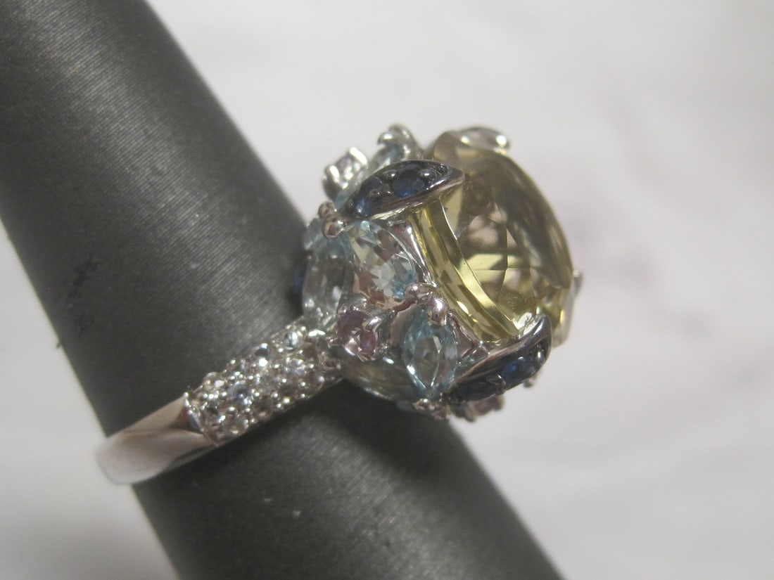 Sterling Silver Lemon Quartz Ring - 3