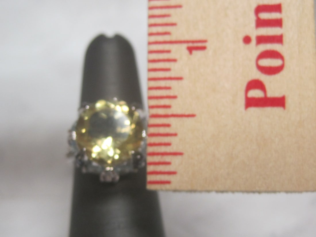Sterling Silver Lemon Quartz Ring - 4