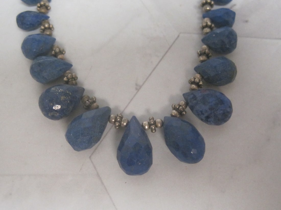 Sterling Silver Lapis Lazuli Necklace - 2
