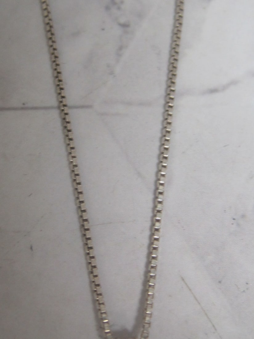 Sterling Silver Watch Pendant & Chain - 3