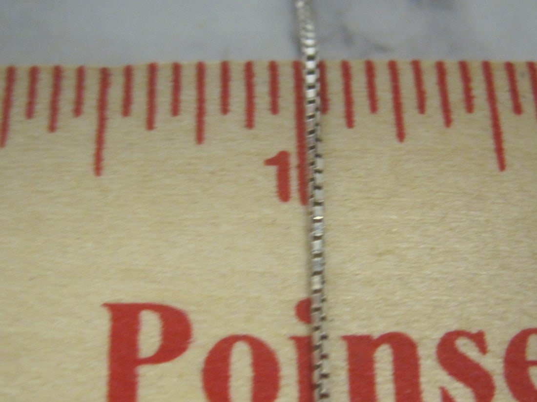 Sterling Silver Watch Pendant & Chain - 7