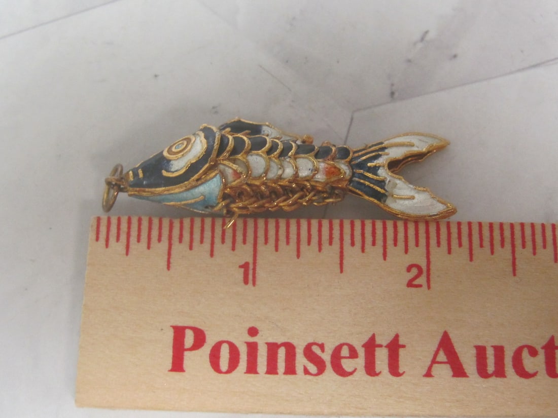 Enameled Fish Pendant - 5