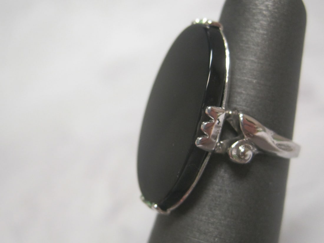 Sterling Silver Black Onyx Ring - 2