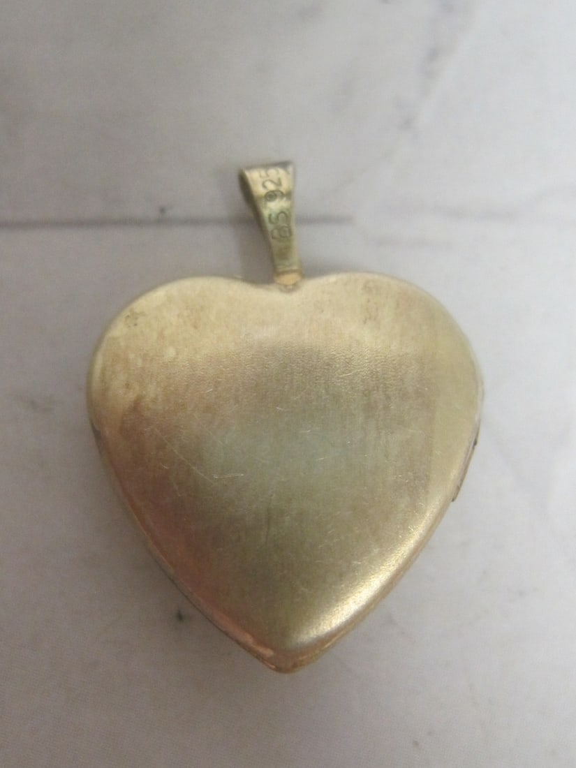 Gold on Sterling Silver Heart Locket - 2