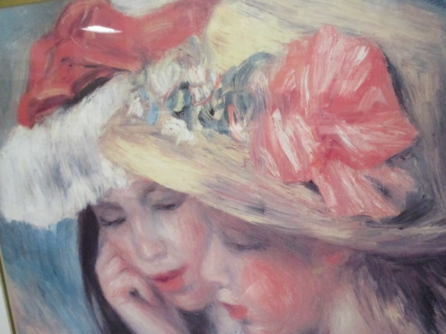 "The Two Sisters" by Pierre-Auguste Renoir Print Matted - 2