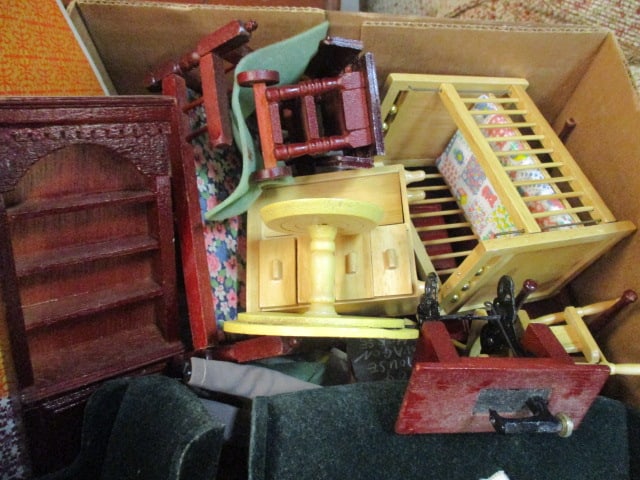 Large Collection of Miniature Doll Furniture and Accessories - 2