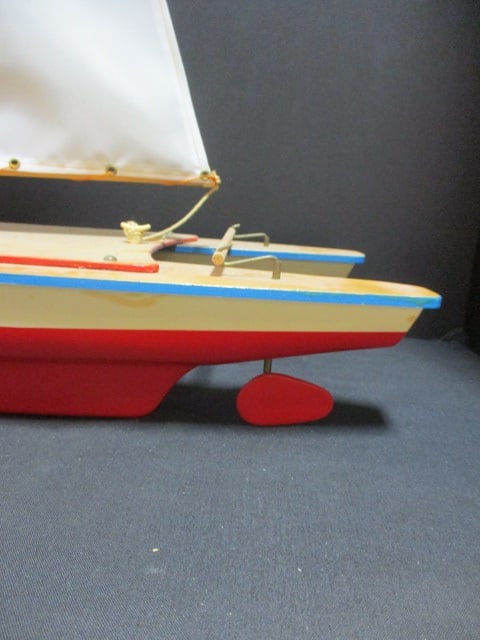 Vintage Seifert-Boot (West German) "Gunthor Cat1" Model Catamaran Sailboat - 2