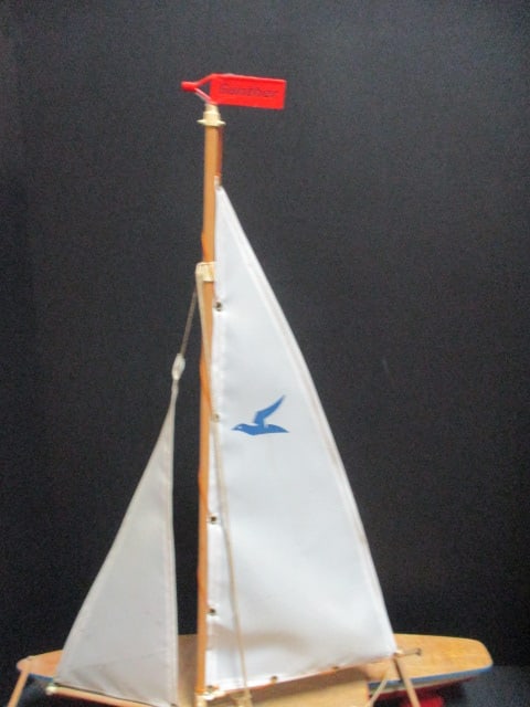Vintage Seifert-Boot (West German) "Gunthor Cat1" Model Catamaran Sailboat - 6