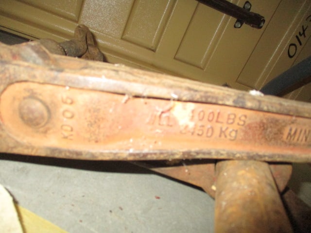3 Vintage Cast Iron Ratcheting Chain Dogs - 3