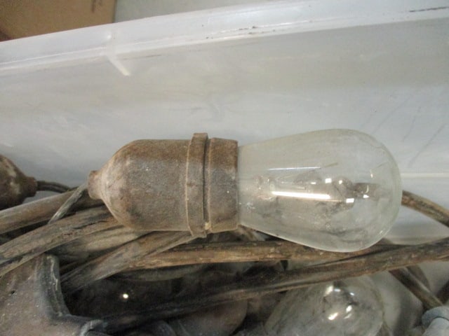 Lot of Heavy Duty Outdoor String Bistro Glass Bulb Lights - 2