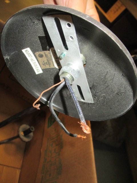 Black Metal 5-Arm Chandelier Light Fixture - 3