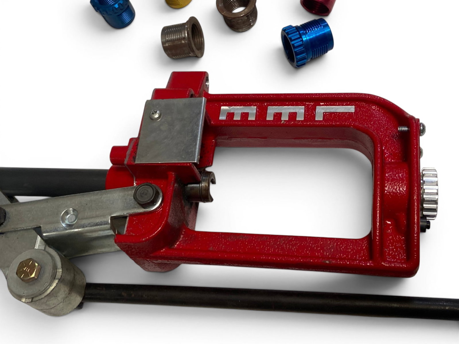 Lee Reloading Press with Various Bushings and Tube - 5