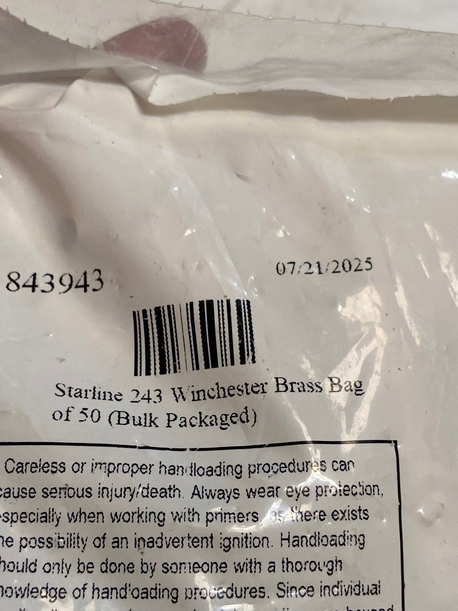 New Sealed 100qty. Of Starline .243 WIN. Brass Casings - 4