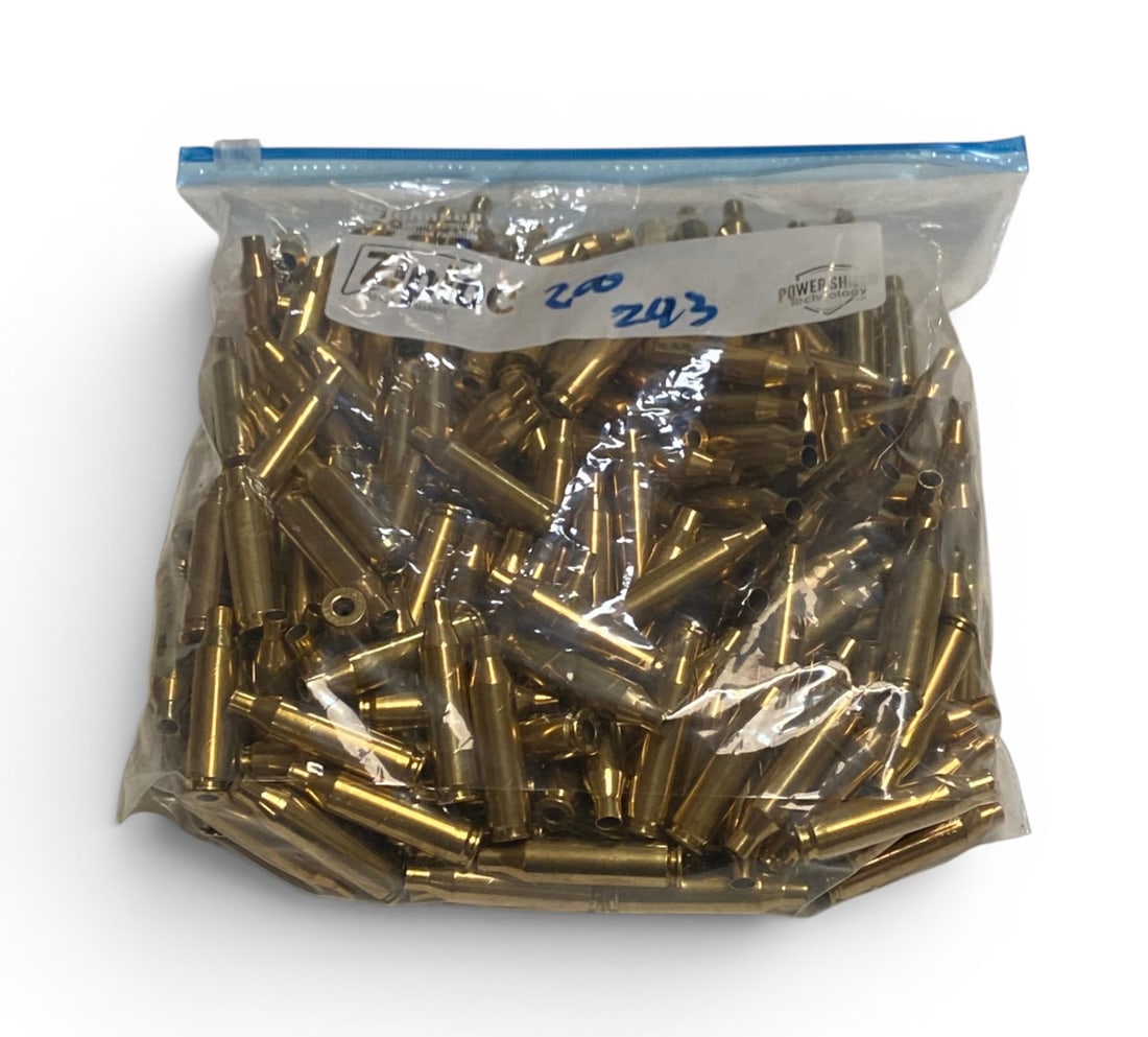 200qty. Of .243 WIN. Brass Casings: See Photo(s)