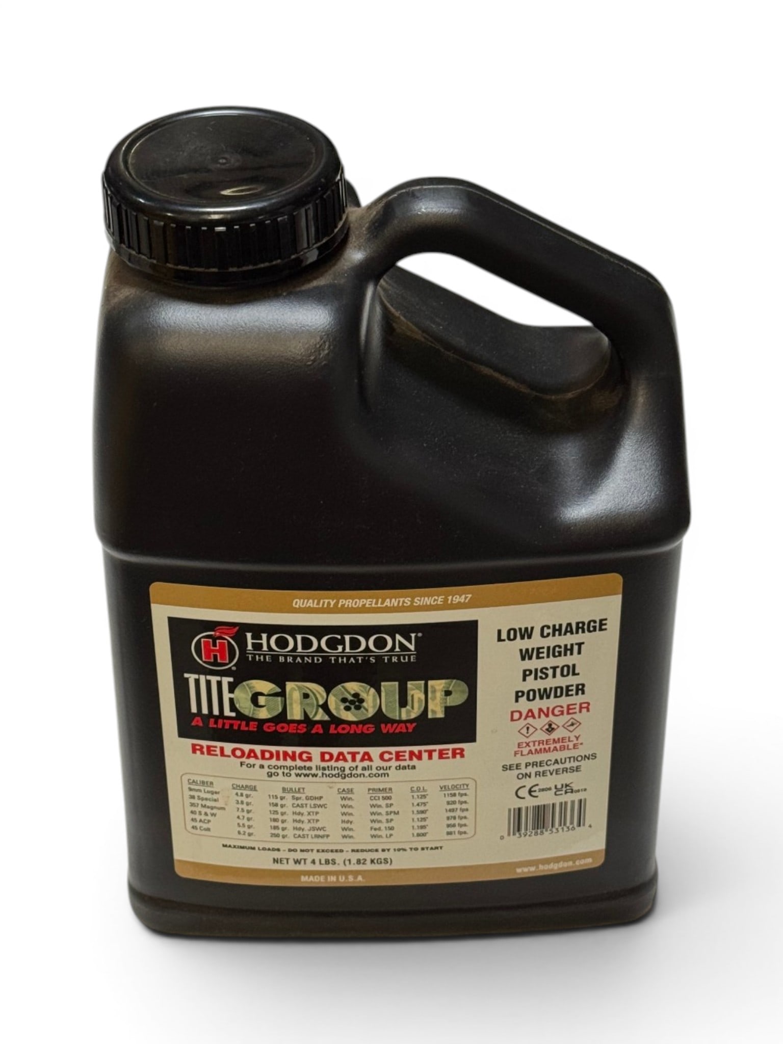 NIB 4.0 Lbs. of Hodgdon TiteGroup Low Charge Pistol Powder for Reloading: See Photo(s)