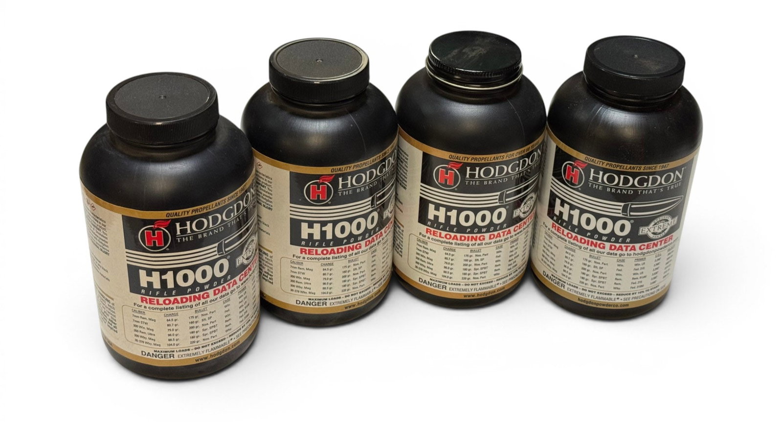 NIB 4.0 Lbs. of Hodgdon H1000 Rifle Powder for Reloading: See Photo(s)