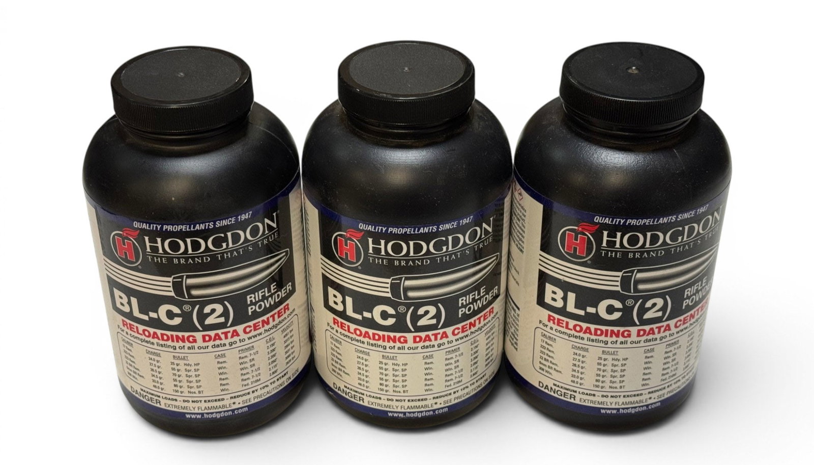 NIB 3.0 Lbs. of Hodgdon BL-C (2) Rifle Powder for Reloading: See Photo(s)