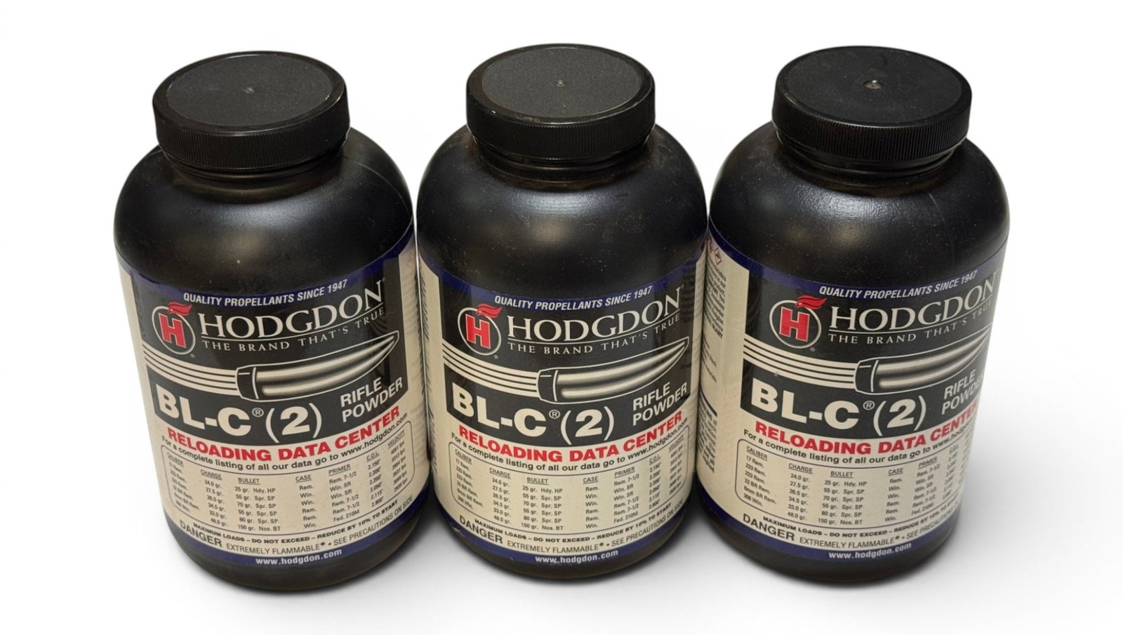 NIB 3.0 Lbs. of Hodgdon BL-C (2) Rifle Powder for Reloading: See Photo(s)