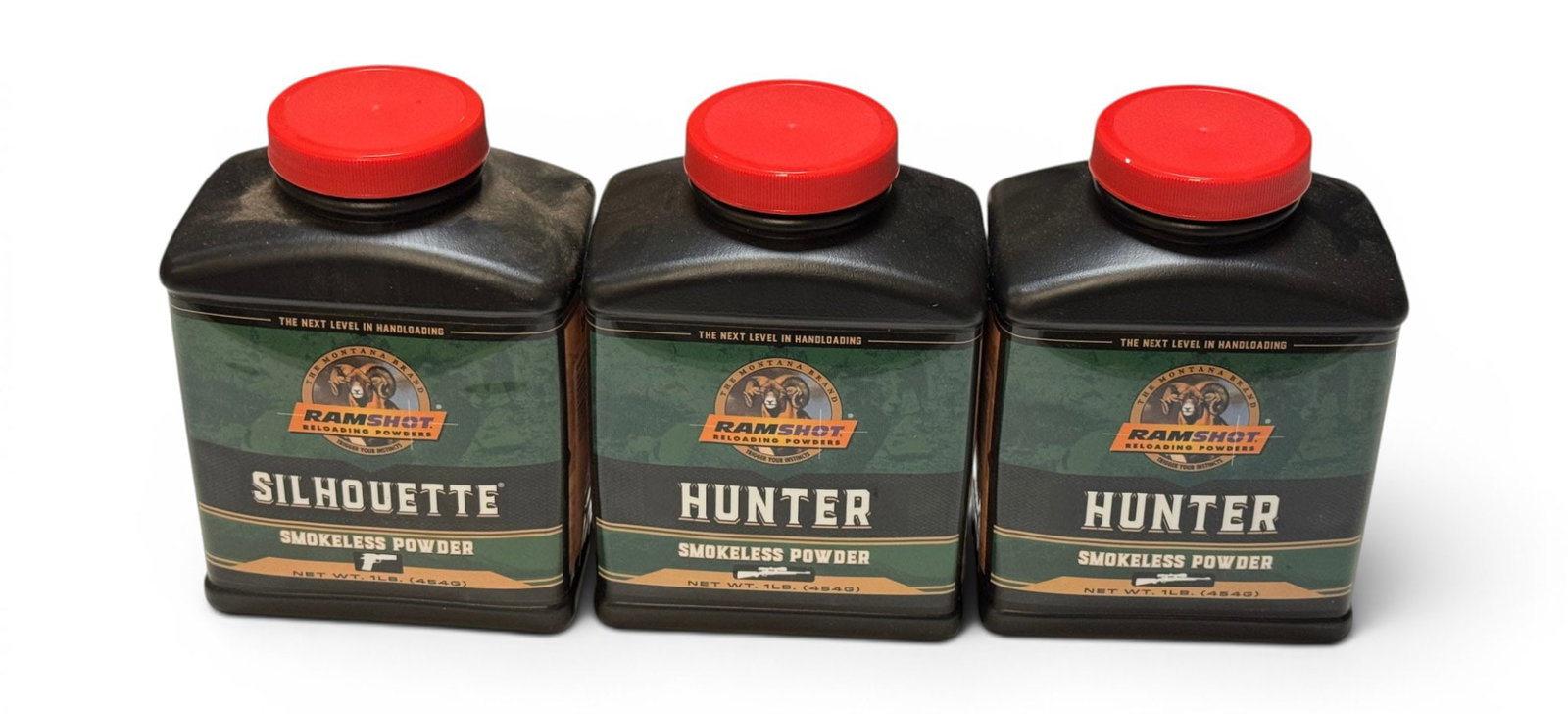 NIB 3.0 Lbs. of Ramshot Hunter and Silhouette Smokeless Powder for Rifle and Handgun Reloading (1 of 5)