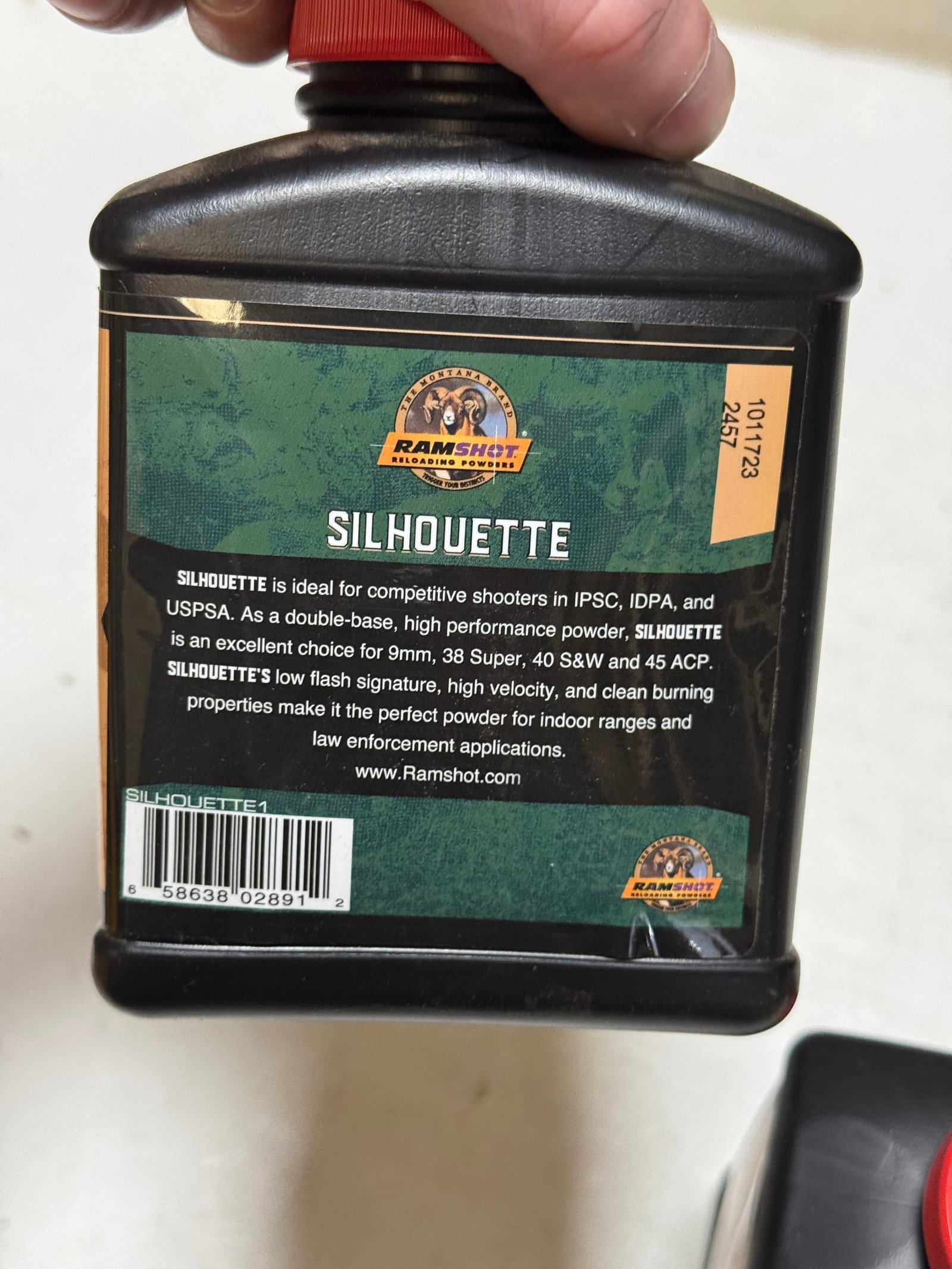 NIB 3.0 Lbs. of Ramshot Hunter and Silhouette Smokeless Powder for Rifle and Handgun Reloading - 3