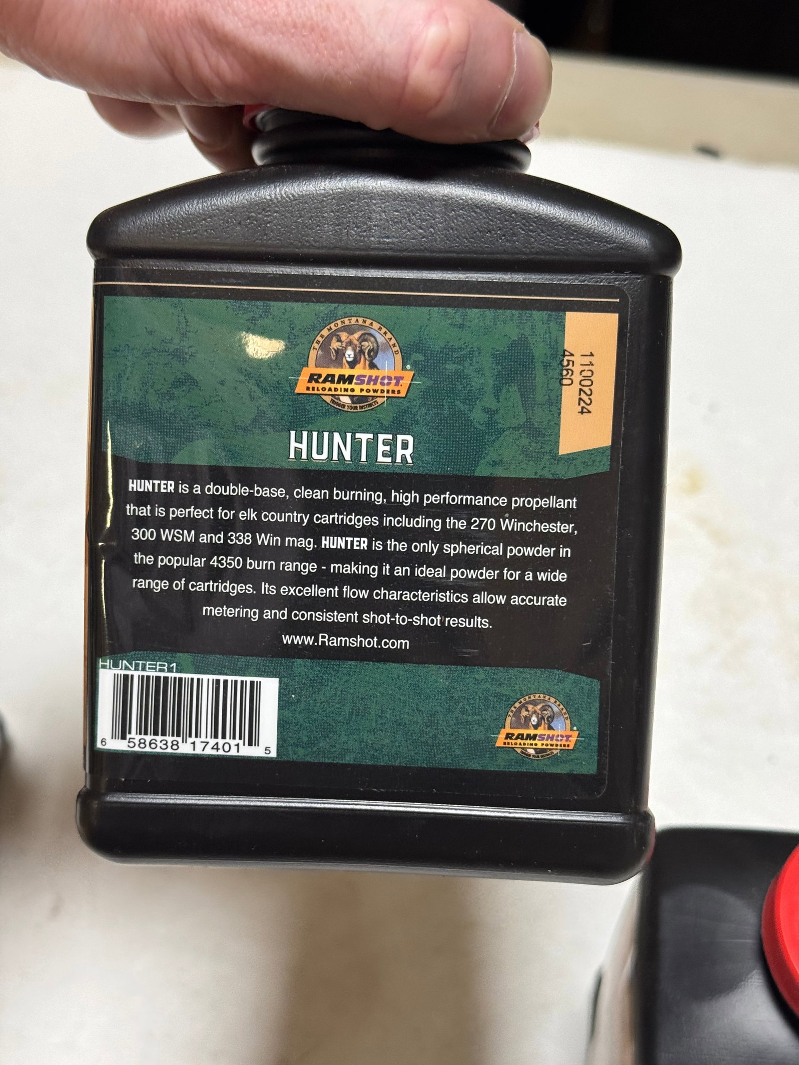 NIB 3.0 Lbs. of Ramshot Hunter and Silhouette Smokeless Powder for Rifle and Handgun Reloading - 5