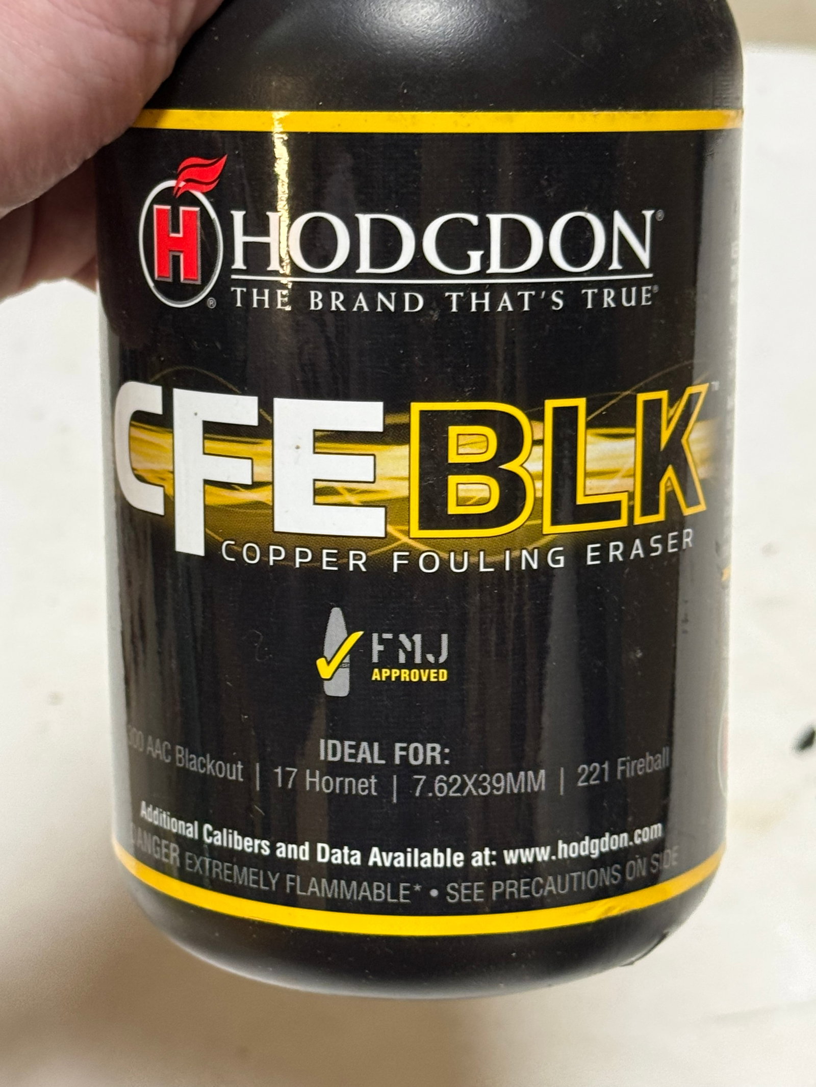 NIB 3.0 Lbs. of Hodgdon CFEBLK Copper Fouling Eraser Powder for Reloading - 2