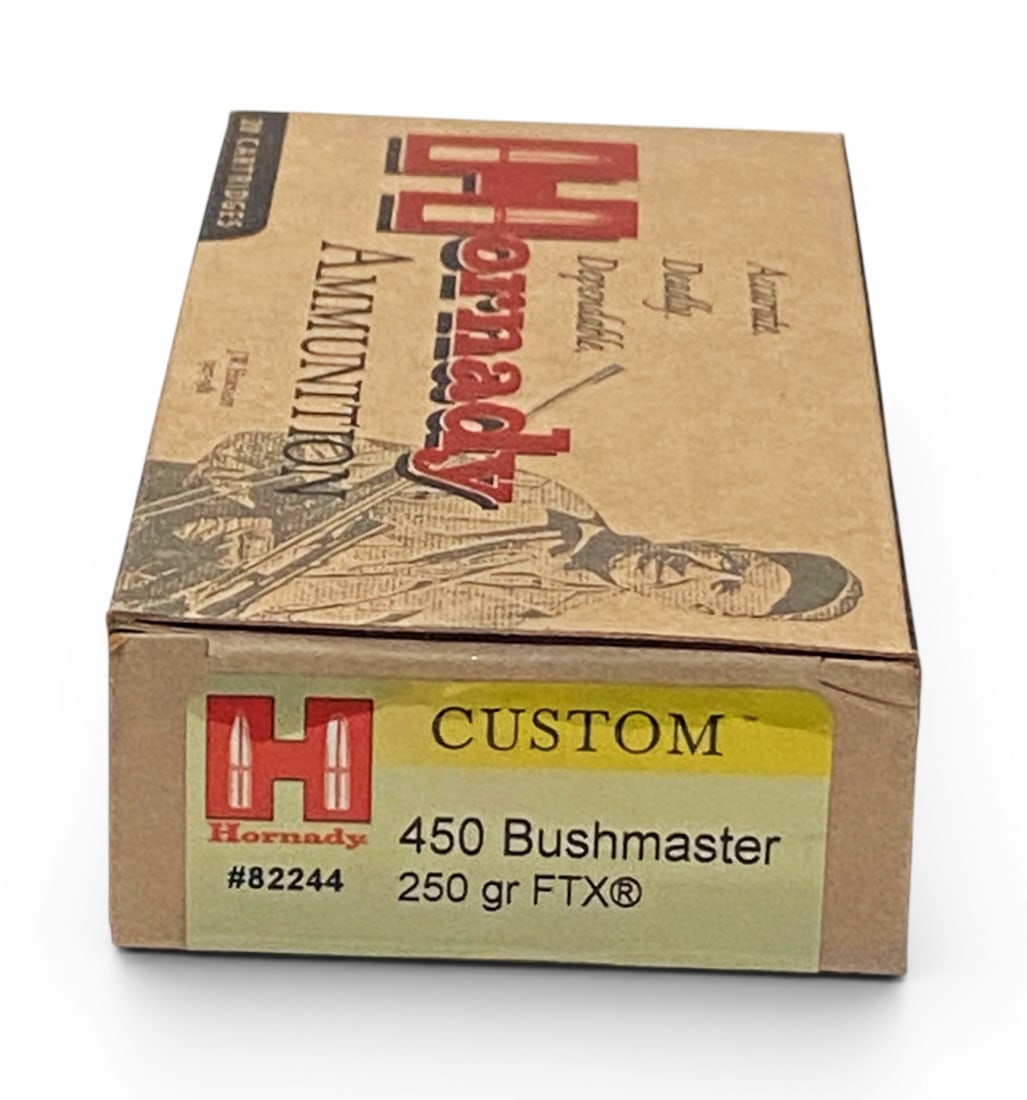 NIB 20rds. Of .450 BUSHMASTER 250gr. FTX Hornady Custom Ammunition (1 of 1)